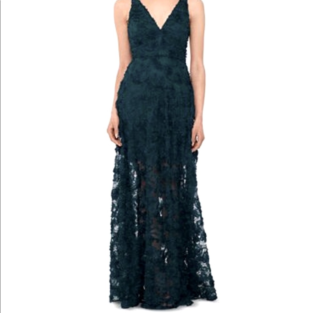 Floral-Lace Illusion Gown